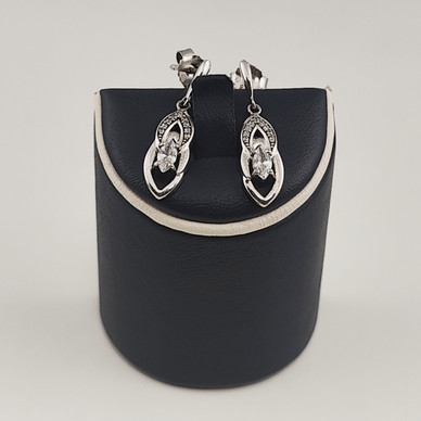 Kultajousi | Zirkoni korvakorut  | 925 Hopeaa