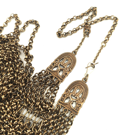 KK / Kalevala Koru |  Hämäläisemännän  juhlakääty | Kaulakoru + jatkopala/rannekoru | Pronssia