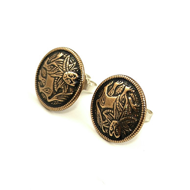 Kalevala Koru | Aurinkoleijona korvakorut | Pronssia