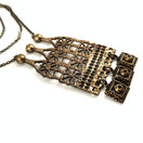 Turun Hopea oy | Pentti Sarpaneva |  (iso) Riipus | Kaulakoru |Pronssia