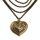 Kalevala Koru | (iso) Euran Sydän - Riipus | Kaulakoru | Pronssia