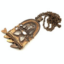 Kalevala koru | vintage riipus-196 | Kalannin Kalmumäen kaulakoru | Pronssia