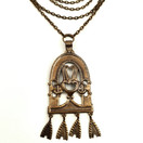 Kalevala koru | vintage riipus-196 | Kalannin Kalmumäen kaulakoru | Pronssia