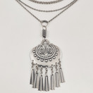 Kalevala koru | (iso) Kuutar riipus | kaulakoru | hopeaa -95