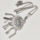 Kalevala koru | (iso) Kuutar riipus | kaulakoru | hopeaa -95