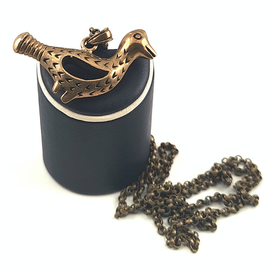 Vintagekoru |  LINTU Riipus | Kaulakoru | Pronssia