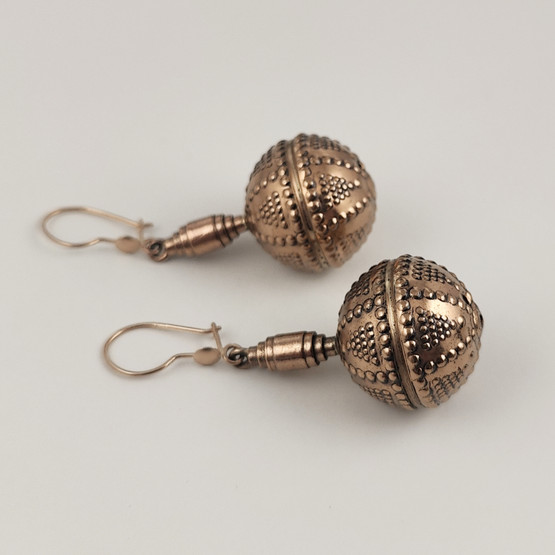 Kalevala koru | Halikon kääty -korut | Filigraani korvakorut | Pronssia + 585 kultakoukut