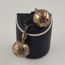 Kalevala koru | Halikon kääty -korut | Filigraani korvakorut | Pronssia + 585 kultakoukut