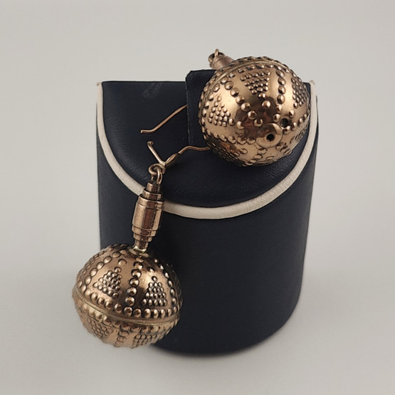 Kalevala koru | Halikon kääty -korut | Filigraani korvakorut | Pronssia + 585 kultakoukut