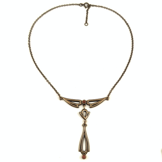  Kalevala Koru | Illusioni -kääty | Karneolit | Kaulakoru pronssia