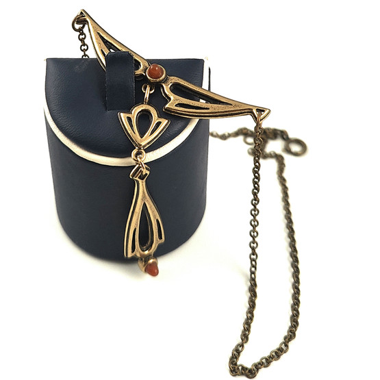  Kalevala Koru | Illusioni -kääty | Karneolit | Kaulakoru pronssia