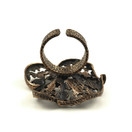 Kultasepät Salovaara ky | K.Sara | iso KUKKA Sormus | Pronssia 