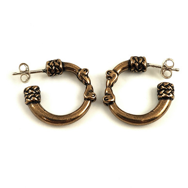 Kalevala Koru | Hirvenpää korvakorut | renkaat |  Pronssia