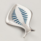 GEORG JENSEN, Tanska |  KAMPELA solki | Emaloitu kala Rintakoru |  Hopeaa