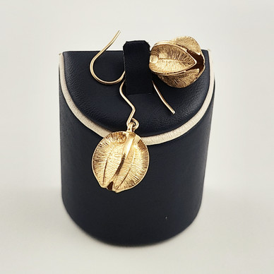 Kalevala Jewelry | `Snow Flower´earrings | Bronze 