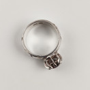 Kalevala koru | Anna -sormus | punainen granaatti | Hopeaa