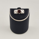 Kalevala koru | Anna -sormus | punainen granaatti | Hopeaa