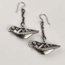 Kalevala Koru | Hattulan lintu -korvakorut | Hopeaa -91