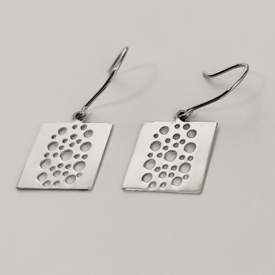Kultakeskus oy | Liisa Vitali | 'ant trail | lace' earrings | Sterling
