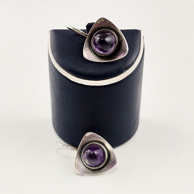 Kupittaan Kulta |  Elis Kauppi |  AMETHYST  Earrings | 813 Silver