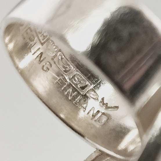 Lapponia | Björn Weckström | Magmassa Sormus | Hopeaa -71