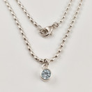 Kalevala Koru | Lähde kaulakoru | Sininen Topaasi | Hopeaa