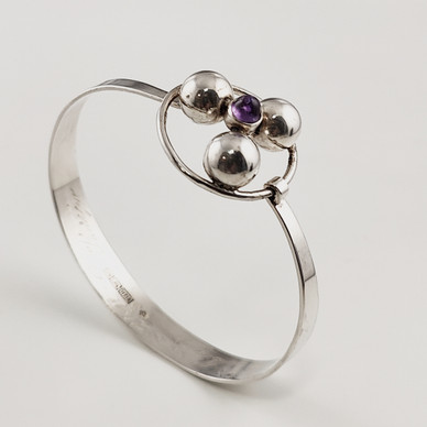 E.Granit & Co | Erik Granit | Ametisti Rannekoru | Hopeaa -61