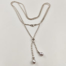 Silver necklace with pearls | 925 Sterling