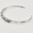 OH, Kultasepänliike Ossian Hopea | Saara Hopea | Bracelet | Turquoise stones | 813 Silver 