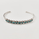 OH, Kultasepänliike Ossian Hopea | Saara Hopea | Bracelet | Turquoise stones | 813 Silver 