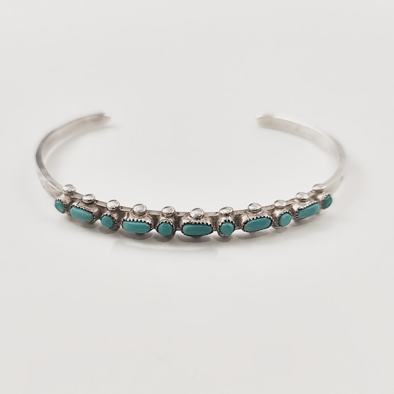 OH, Kultasepänliike Ossian Hopea | Saara Hopea | Bracelet | Turquoise stones | 813 Silver 