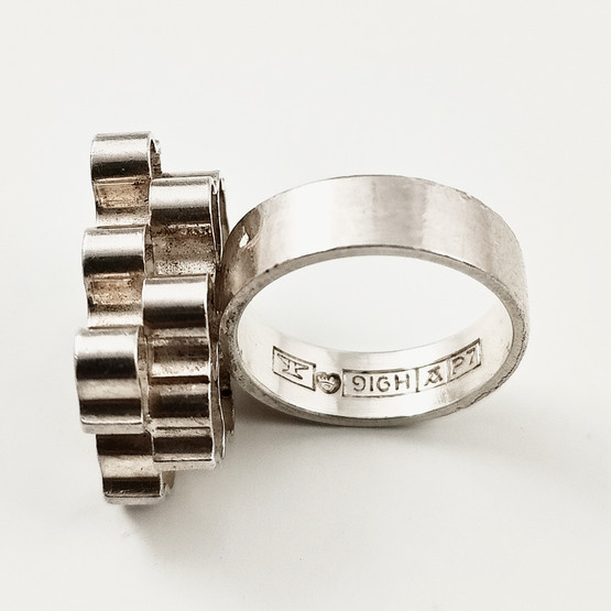 Kupittaan kulta oy | Elis Kauppi | Ring | 916 Silver -68