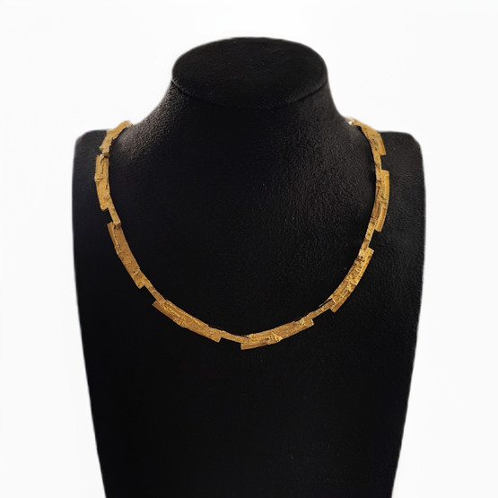 Lapponia jewelry | Björn Weckström  | ´Tundra´-collar | Necklace | 585 Gold -69