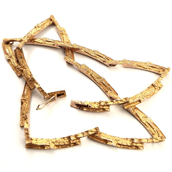 Lapponia jewelry | Björn Weckström  | ´Tundra´-collar | Necklace | 585 Gold -69