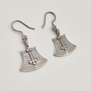 Kalevala Jewelry | (small) ' Kuusamo's ax ' -earrings | Sterling 