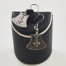 Kalevala Jewelry | (small) ' Kuusamo's ax ' -earrings | Sterling 