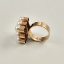Kupittaan kulta oy, Finland | Elis Kauppi | Gorgeous Pearl RING | 14k Gold -68