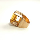 VR / Lapponia |  Björn Weckström | Cocktail Ring | UNIQUE citrine RING | 750 Gold -60