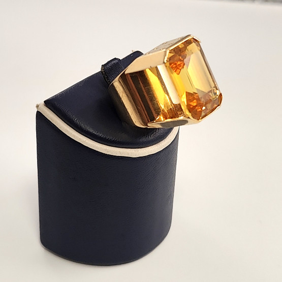 VR / Lapponia |  Björn Weckström | Cocktail Ring | UNIQUE citrine RING | 750 Gold -60
