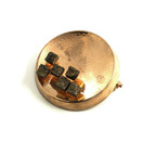 Auran kultasepät oy | Finnish vintage  Brooch | pyrite | 585 gold | -71