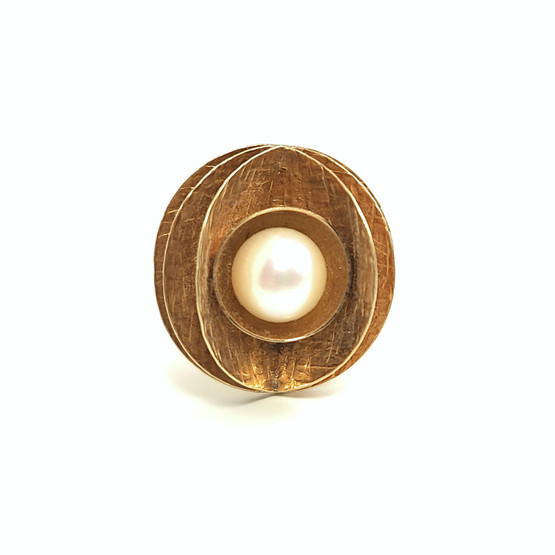 Kupittaan Kulta oy | Elis Kauppi | PEARL Ring | 585 Gold | -71