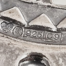 Kalevala Jewelry |  (big)   'Kuutar'  pendant | necklace | Sterling -04