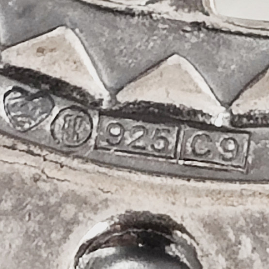 Kalevala Jewelry |  (big)   'Kuutar'  pendant | necklace | Sterling -04