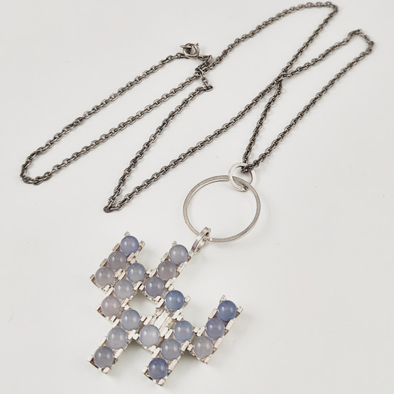 Kupittaan Kulta oy | Elis Kauppi | Upea  Riipus | Kaulakoru | Hopeaa 