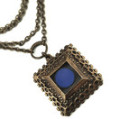 Kalevala Jewelry | Pentti Sarpaneva | blue enamel pendant | Necklace | Bronze