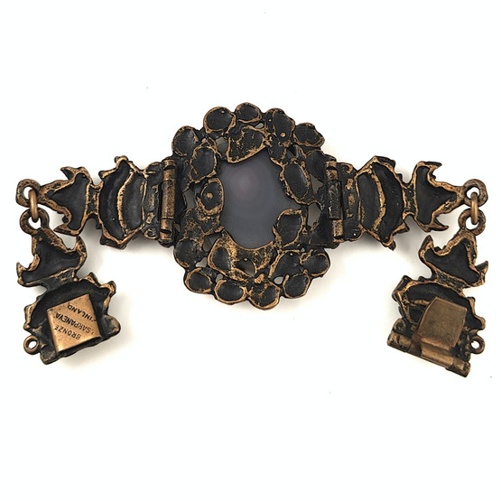 Turun Hopea oy | Pentti Sarpaneva | Agate Bracelet | Necklace | Bronze