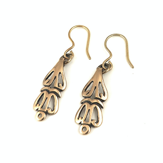 Kalevala Koru | ´Sun Leo´earrings ,| Bronze