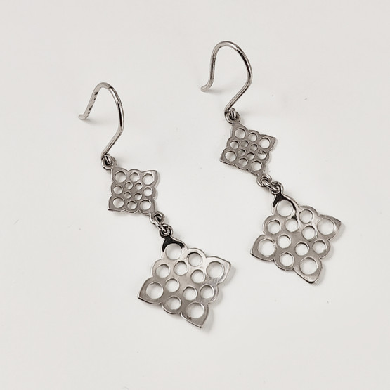 Kultakeskus oy, Finland | Liisa Vitali | LACE  earrings | Sterling