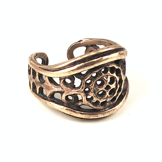 Valo-koru FINLAND| Jorma Valo | RING | Finnish vintage jewelry | Bronze