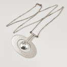 Kultakeskus oy | Tapio Wirkkala | PEAR-Pendant | Necklace | Sterling -75